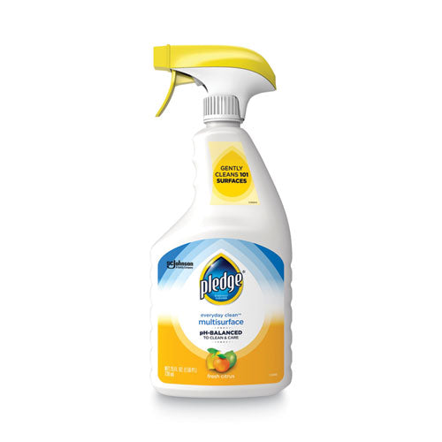 pH-Balanced Everyday Clean Multisurface Cleaner, Clean Citrus Scent, 25 oz Trigger Spray Bottle, 6/Carton-(SJN336283)