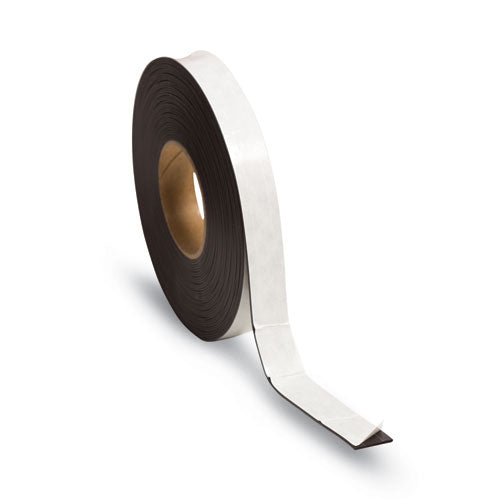 Magnetic Adhesive Tape Roll, 1" x 50 ft, Black-(UBRFM2021)