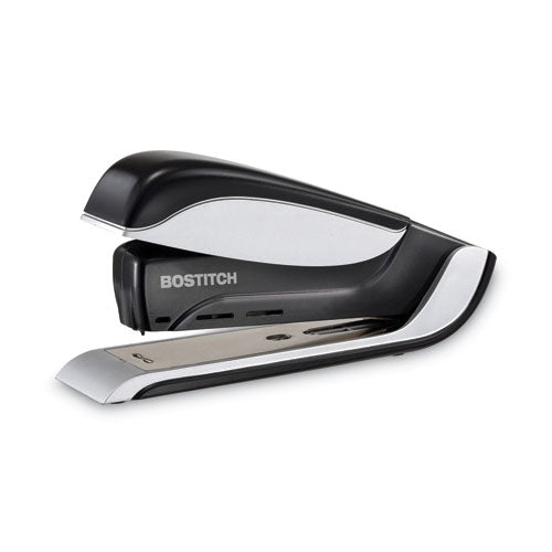 Spring-Powered Premium Desktop Stapler, 25-Sheet Capacity, Black/Silver-(ACI1140)