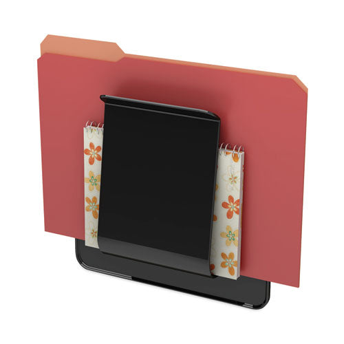 Stand Tall Wall File, Legal/Letter/Oversized Size, 9.25" x 10.63", Black-(DEF65504H)