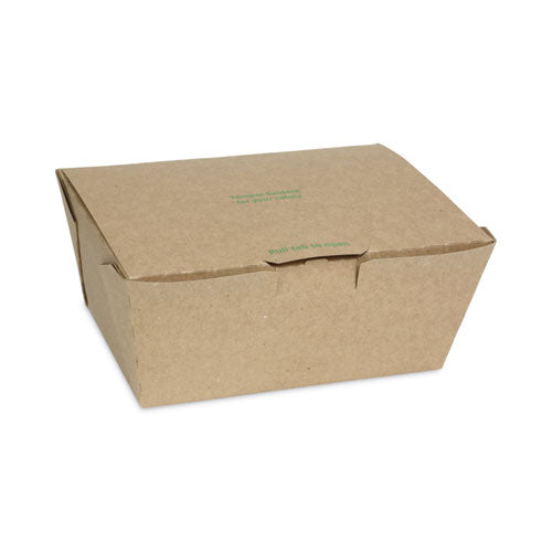 EarthChoice Tamper Evident OneBox Paper Box, 6.54 x 4.5 x 3.25, Kraft, 160/Carton-(PCTNOB03KECTE)