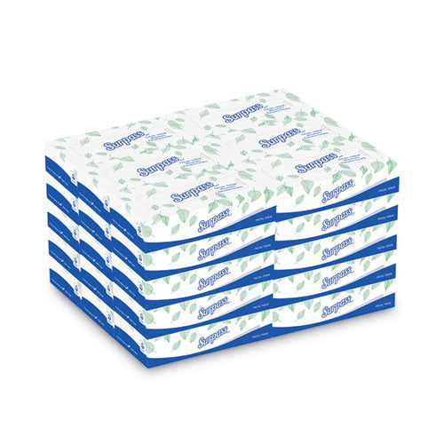 Facial Tissue for Business, 2-Ply, White, Flat Box, 100 Sheets/Box, 30 Boxes/Carton-(KCC21340)