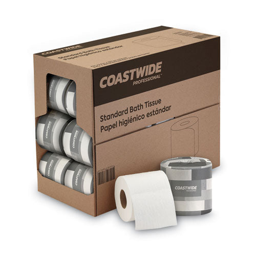 2-Ply Standard Toilet Paper, Septic Safe, White, 400 Sheets/Roll, 24 Rolls/Carton-(CWZ59750CC)