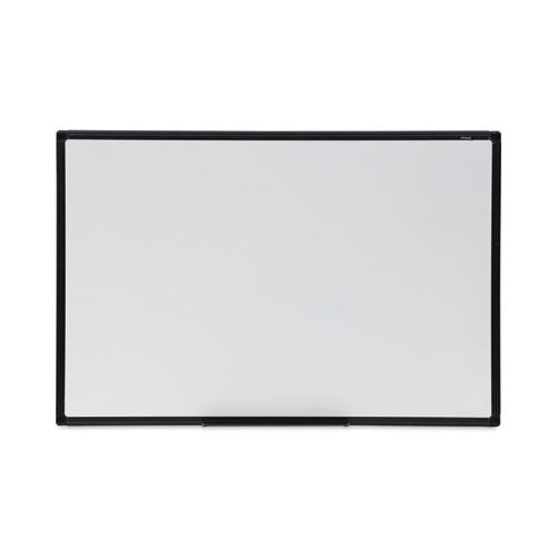 Design Series Deluxe Dry Erase Board, 36 x 24, White Surface, Black Anodized Aluminum Frame-(UNV43628)