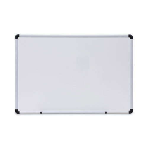 Modern Melamine Dry Erase Board with Aluminum Frame, 36 x 24, White Surface-(UNV43723)