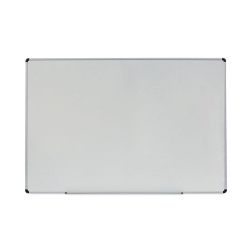 Modern Melamine Dry Erase Board with Aluminum Frame, 72 x 48, White Surface-(UNV43725)