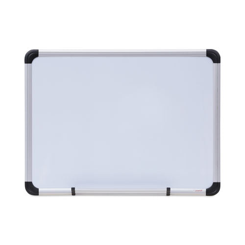 Magnetic Steel Dry Erase Marker Board, 24 x 18, White Surface, Aluminum/Plastic Frame-(UNV43732)