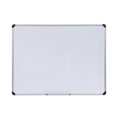 Magnetic Steel Dry Erase Marker Board, 48 x 36, White Surface, Aluminum/Plastic Frame-(UNV43734)