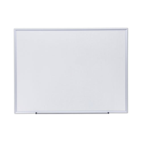 Deluxe Melamine Dry Erase Board, 48 x 36, Melamine White Surface, Silver Aluminum Frame-(UNV44636)