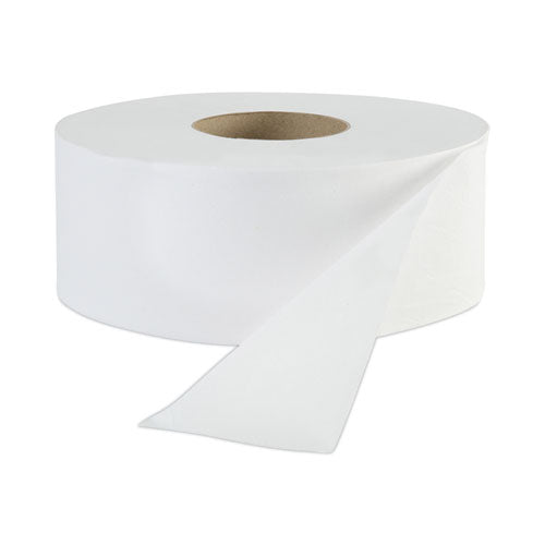 JRT Jr. Bath Tissue, Jumbo, Septic Safe, 1-Ply, White, 3.3" x 2,000 ft, 12/Carton-(BWK6101)