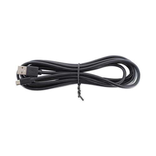 USB to Micro USB Cable, 10 ft, Black-(IVR30013)