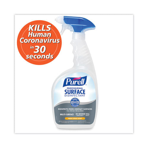 Professional Surface Disinfectant, Fresh Citrus, 32 oz Spray Bottle, 6/Carton-(GOJ334206)