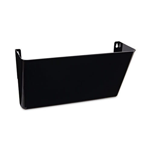 Wall File Pockets, Plastic, Letter Size, 13" x 4.13" x 7", Black-(UNV08122)