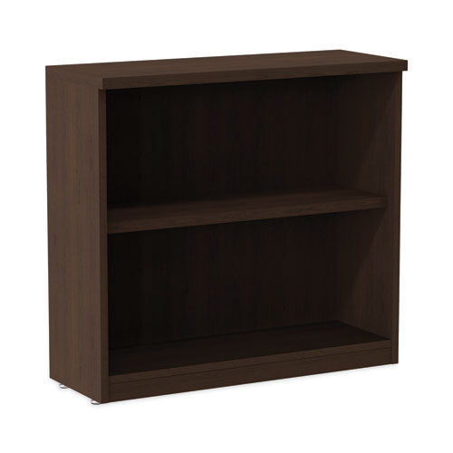 Alera Valencia Series Bookcase, Two-Shelf, 31.75w x 14d x 29.5h, Espresso-(ALEVA633032ES)