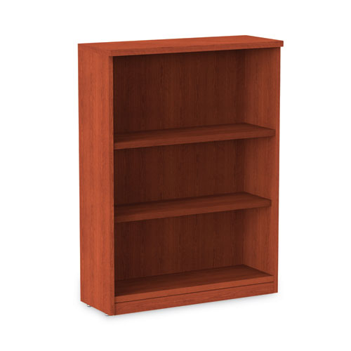 Alera Valencia Series Bookcase, Three-Shelf, 31.75w x 14d x 39.38h, Med Cherry-(ALEVA634432MC)