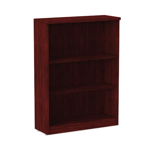 Alera Valencia Series Bookcase, Three-Shelf, 31.75w x 14d x 39.38h, Mahogany-(ALEVA634432MY)