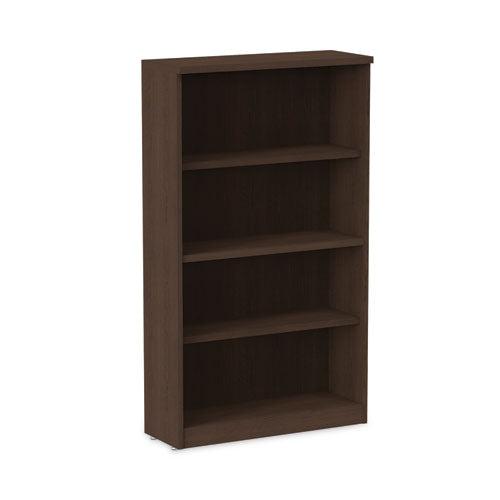 Alera Valencia Series Bookcase, Four-Shelf, 31.75w x 14d x 54.88h, Espresso-(ALEVA635632ES)