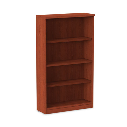 Alera Valencia Series Bookcase, Four-Shelf, 31.75w x 14d x 54.88h, Medium Cherry-(ALEVA635632MC)