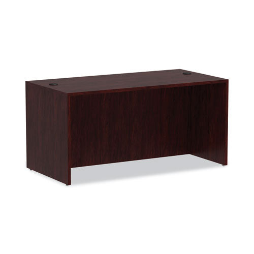 Alera Valencia Series Straight Front Desk Shell, 59.13" x 29.5" x 29.63", Mahogany-(ALEVA216030MY)