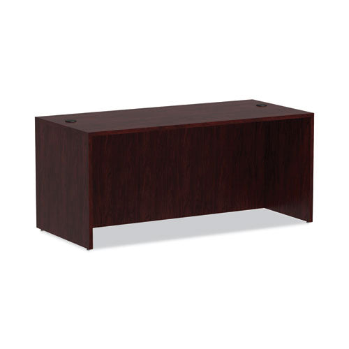 Alera Valencia Series Straight Front Desk Shell, 65" x 29.5" x 29.63", Mahogany-(ALEVA216630MY)