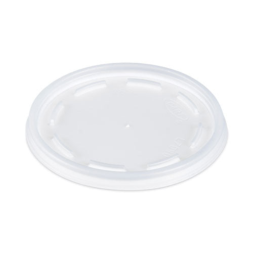 Plastic Lids, Fits 12 oz to 24 oz Foam Cups, Vented, Translucent, 100/Pack, 10 Packs/Carton-(DCC16JL)