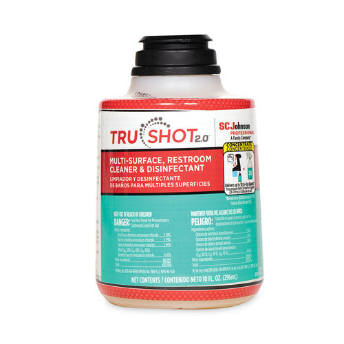 TruShot 2.0 Disinfectant Multisurface Cleaner, Clean Fresh Scent,10 oz Cartridge, 4/Carton-(SJN315385)