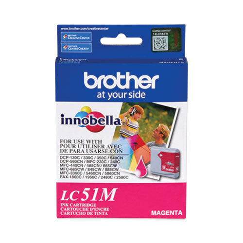 LC51M Innobella Ink, 400 Page-Yield, Magenta-(BRTLC51M)