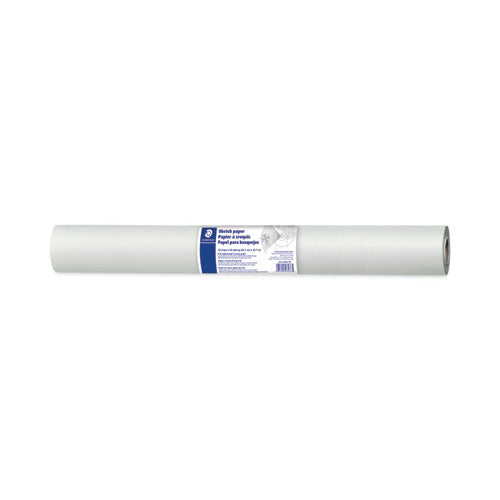 Transparent Sketch Paper Roll, 8 lb Bond Weight, 18" x 50 yd, White-(STD937S1850R)