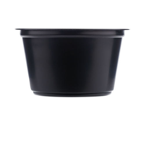 Portion Cups, 2 oz, Black, 2,500/Carton-(SYD00402C)