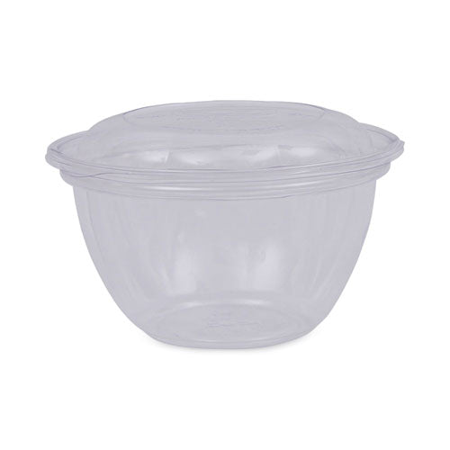 Renewable and Compostable Containers, 18 oz, 5.5" Diameter x 2.3"h, Clear, Plastic, 150/Carton-(ECOEPSB18)