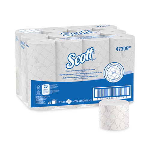 Pro Small Core High Capacity/SRB Bath Tissue, Septic Safe, 2-Ply, White, 1,100 Sheets/Roll, 36 Rolls/Carton-(KCC47305)