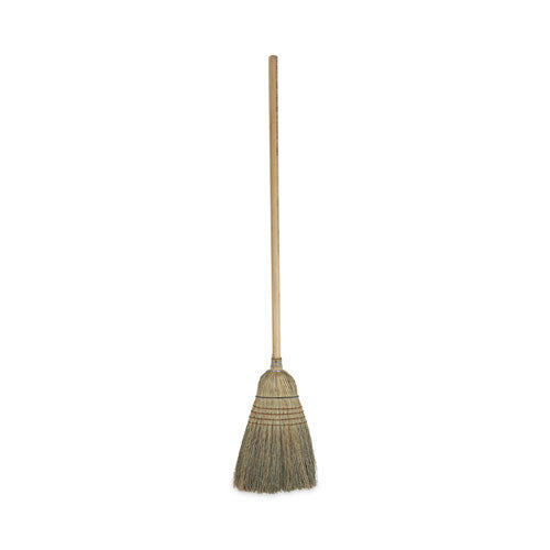 Warehouse Broom, Corn Fiber Bristles, 56" Overall Length, Natural, 12/Carton-(BWK932CCT)