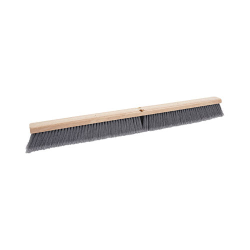 Floor Brush Head, 3" Gray Flagged Polypropylene Bristles, 36" Brush-(BWK20436)