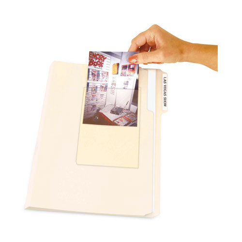 Peel and Stick Photo Holders, 4.38 x 6.5, Clear, 10/Pack-(CLI70346)