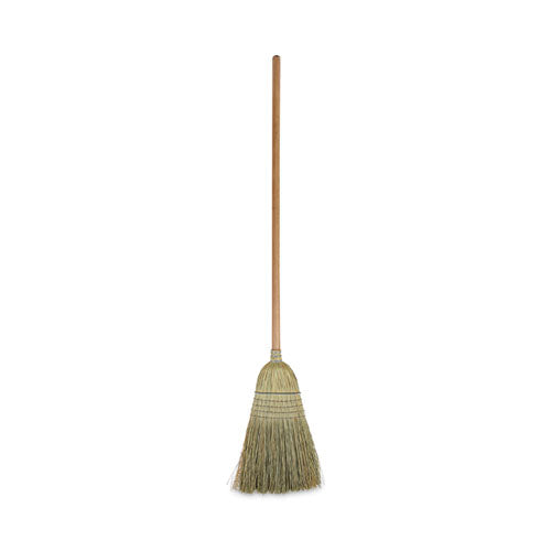 100% Corn Brooms, 60" Overall Length, Natural, 6/Carton-(BWKBR10001)