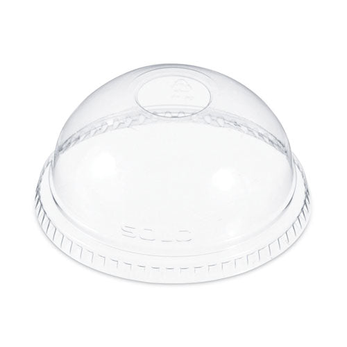 Dome-Top Cold Cup Lids, Fits 16 oz, Clear, 1,000/Carton-(DCCDLR662)