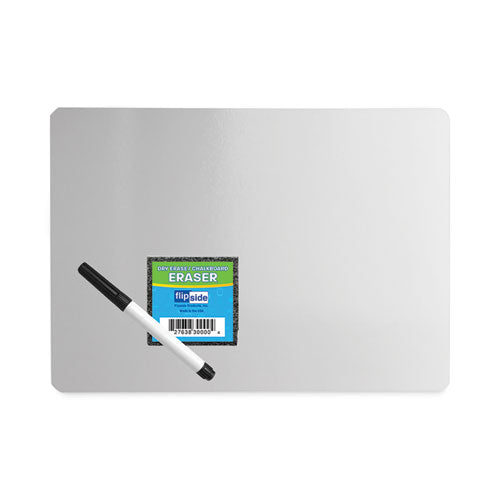 Dry Erase Board Set with Black Markers, 12 x 9, White Surface, 12/Pack-(FLP21003)