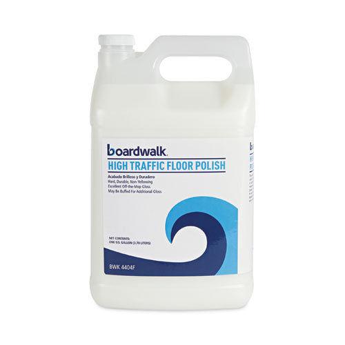 High Traffic Floor Polish, 1 gal Bottle, 4/Carton-(BWK4404F)