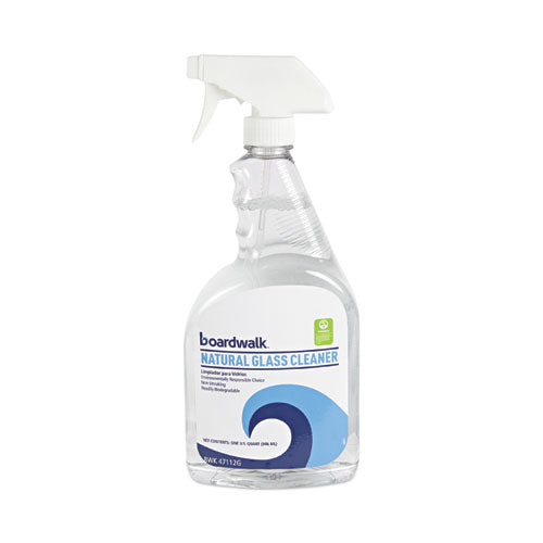 Natural Glass Cleaner, 32 oz Trigger Spray Bottle, 12/Carton-(BWK47112G)