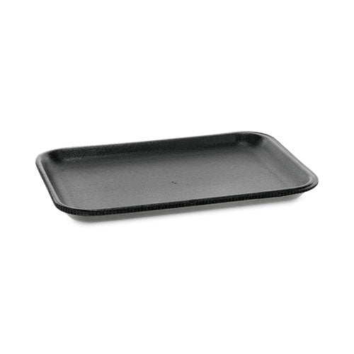 Supermarket Tray, #2S, 8.2 x 5.7 x 0.65, Black, Foam, 500/Carton-(PCT0TFB02S00000)