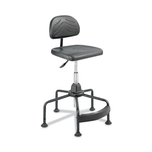 Task Master Economy Industrial Chair, Supports Up to 250 lb, 17" to 35" Seat Height, Black-(SAF5117)