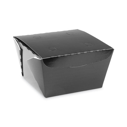 EarthChoice OneBox Paper Box, 46 oz, 4.5 x 4.5 x 3.25, Black, 200/Carton-(PCTNOB08B)