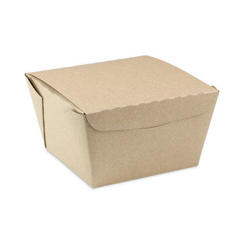 EarthChoice OneBox Paper Box, 46 oz, 4.5 x 4.5 x 3.25, Kraft, 200/Carton-(PCTNOB08KEC)