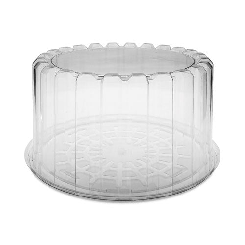 Plastic Cake Container, Deep 8" Cake Container, 9.25" Diameter x 5"h, Clear, 100/Carton-(PCTYCI898010000)