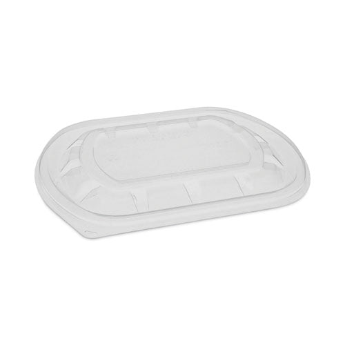 ClearView MealMaster Lid with Fog Gard Coating, Medium Flat Lid, 8.13 x 6.5 x 0.38, Clear, Plastic, 252/Carton-(PCTYCN8462S00D0)