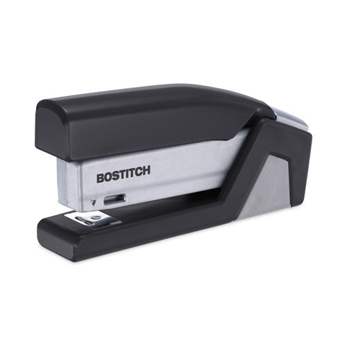 InJoy Spring-Powered Compact Stapler, 20-Sheet Capacity, Black-(ACI1510)