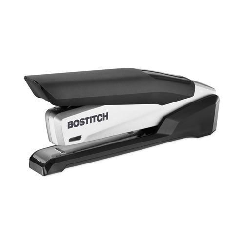 InPower Spring-Powered Desktop Stapler with Antimicrobial Protection, 28-Sheet Capacity, Black/Silver-(ACI1110)