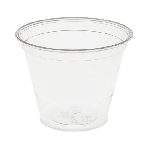 EarthChoice Recycled Clear Plastic Cold Cups, 9 oz, Clear, 975/Carton-(PCTYP9C)