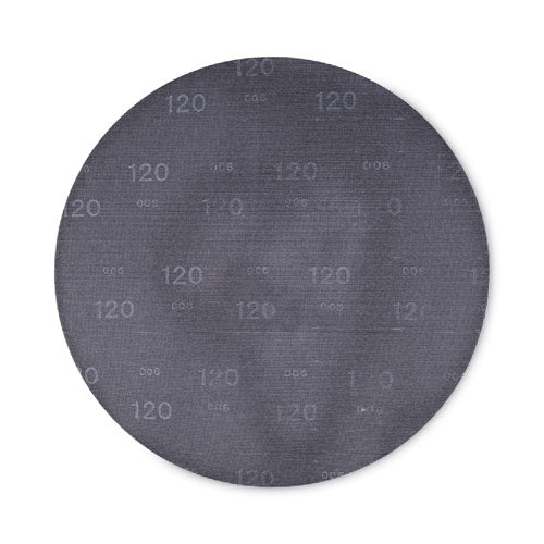 Sanding Screens, 20" Diameter, 120 Grit, Black, 10/Carton-(BWK502012010)