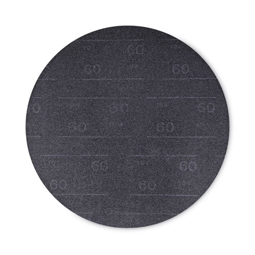 Sanding Screens, 17" Diameter, 60 Grit, Black, 10/Carton-(BWK50176010)